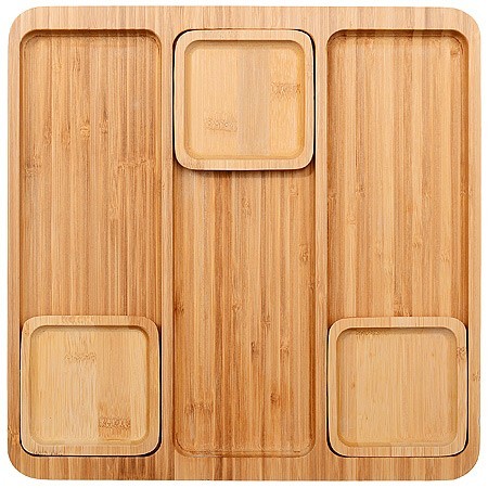 Набор 4пр (поднос + 3 подставки) из бамбука 32х32х2см Mayer&Boch (28319) Набор 4пр (поднос + 3 подставки) из бамбука 32х32х2см Mayer&Boch (28319)
