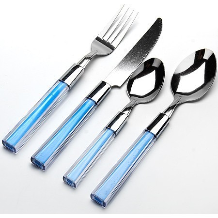 Набор столовых приборов 25пр СИНИЙ Mayer&Boch (20686-3)