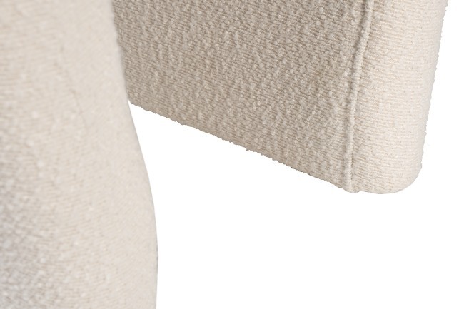 Банкетка букле белый d54*40,5*45,5см (TT-00013471)