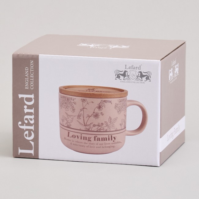 Кружка lefard 400мл с бамбуковой крышкой "sweet home" 9.6*8cm Lefard (756-476) Кружка lefard 400мл с бамбуковой крышкой "sweet home" 9.6*8cm Lefard (756-476)