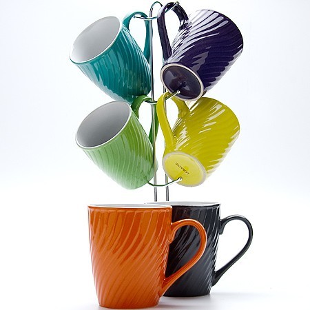 Набор чашек 6 пр на мет подс 350мл LR (23136)