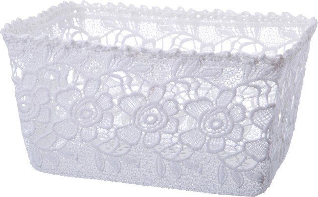 Корзинка белая 23*17 см,высота=13 см без упаковки Lefard (120-117) Корзинка белая 23*17 см,высота=13 см без упаковки Lefard (120-117)