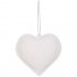 Набор декоративных изделий "сердечки велюр" из 2-х шт. 7*6 см цвет:белый Lefard (866-120)