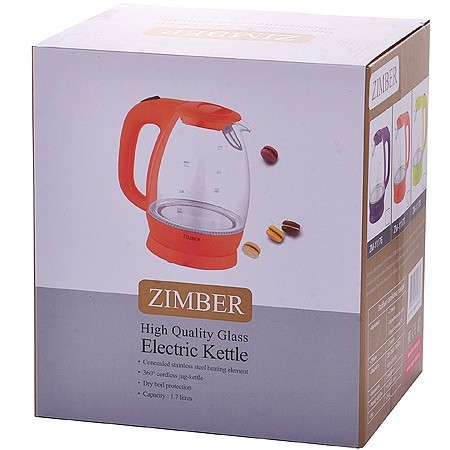 Эл. чайник стекло 1,7л 2200Вт ZM (11177)