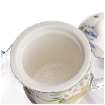 Чайник стеклянный с ситом lefard "прованс лимоны" 500 мл Lefard (104-842)