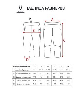Брюки тренировочные JOGEL DIVISION PerFormDRY Pro Training Pants 3/4, темно-синий (2105770)