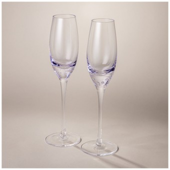 Набор бокалов для шампанского из 2 шт "bubles" purple 200 мл Lefard (693-039)