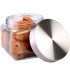 Набор банок для сыпучик продуктов 4пр стекло/нерж/ст Mayer&Boch (31028)
