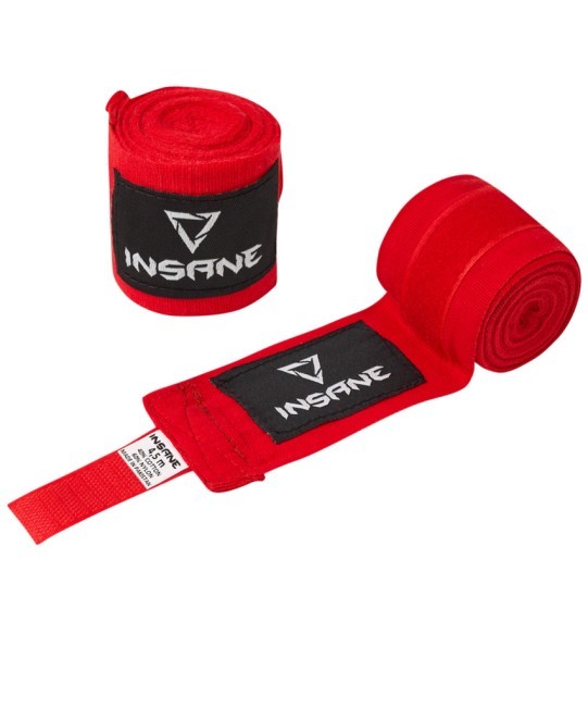 Бинт боксеркий INSANE COBRA, хлопок/нейлон, красный, 4,5 м (2095311)