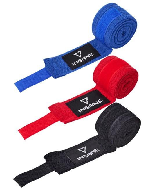 Бинт боксеркий INSANE COBRA, хлопок/нейлон, красный, 4,5 м (2095311)