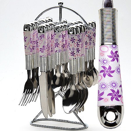 Набор 25пр ложки/вилки на подставке МВ (22022) Набор 25пр ложки/вилки на подставке МВ (22022)