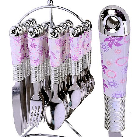 Набор 25пр ложки/вилки на подставке МВ (22022) Набор 25пр ложки/вилки на подставке МВ (22022)