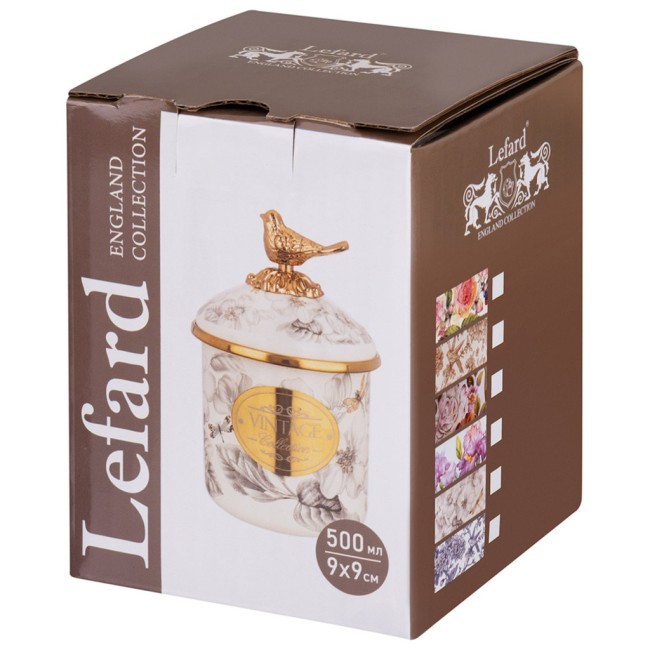 Банка для сыпучих продуктов lefard 9 х 9см, 500мл Lefard (950-728)