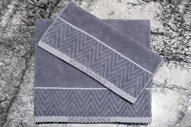 Полотенце Орсетто графит 70*140 (TT-00012098)