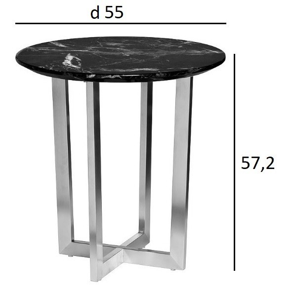 Стол журнальный Nero d55х57,2 см (TT-00001023)