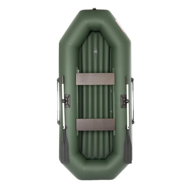 Лодка ПВХ с надувным дном Тонар Шкипер А280 (зеленая) (72594)