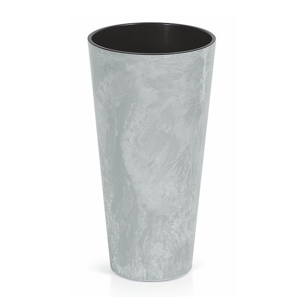 Кашпо для цветов Tubus Slim Beton DTUS400B-422E (35/64 л) 2 предмета (63857)