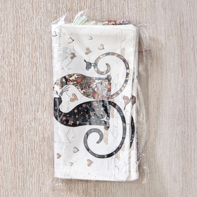 Набор мешочков из 2-х шт "парижские коты" 21х23см, 100%хлопок ,белый твил Lefard (850-746-91) Набор мешочков из 2-х шт "парижские коты" 21х23см, 100%хлопок ,белый твил Lefard (850-746-91)