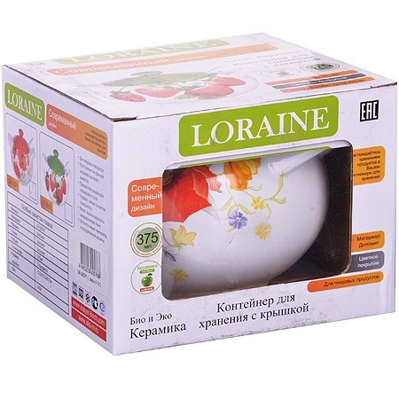 Сахарница 3пр 375мл Маки LR (26371) Сахарница 3пр 375мл Маки LR (26371)