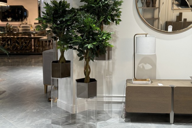 Фикус искусственный в горшке 95см (TT-00011655)