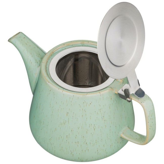 Чайник с металл.ситом и крышкой "luster" 1200мл, 23,5*11*12,5см, зеленый Bronco (470-384)