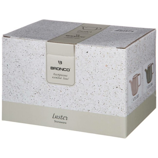 Чайник с металл.ситом и крышкой "luster" 1200мл, 23,5*11*12,5см, зеленый Bronco (470-384)