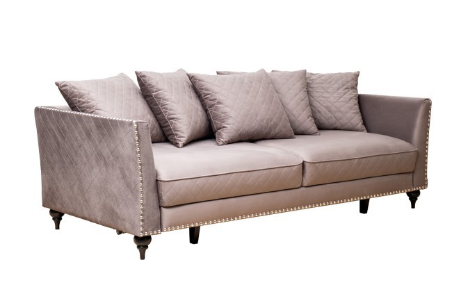 Диван Sorrento 230M трехм. раскл.,велюр сер.Colt017 230*101*86 (TT-00011518)