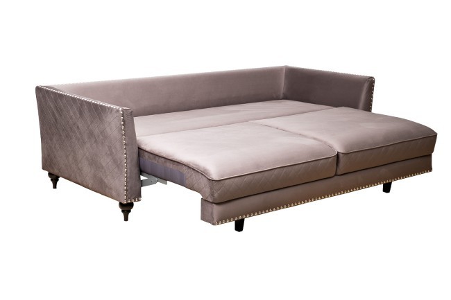 Диван Sorrento 230M трехм. раскл.,велюр сер.Colt017 230*101*86 (TT-00011518)