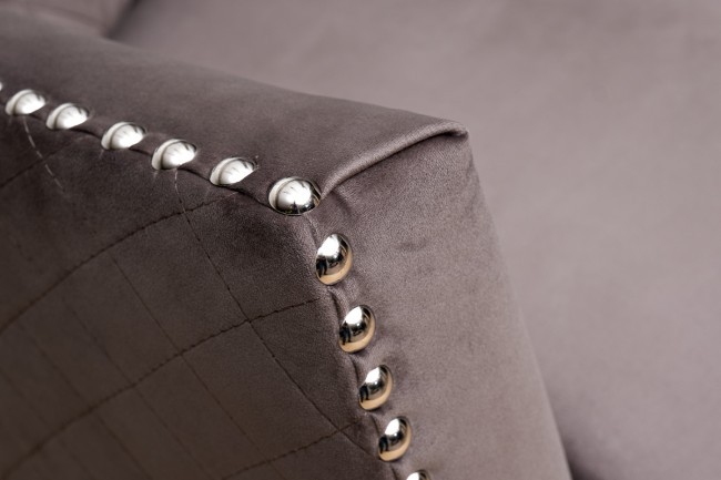 Диван Sorrento 230M трехм. раскл.,велюр сер.Colt017 230*101*86 (TT-00011518)