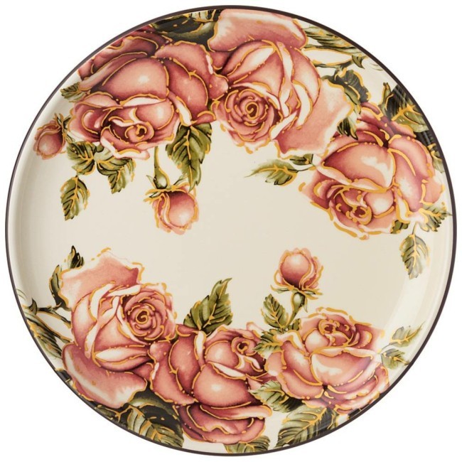 Тарелка подстановочная "корейская роза" 26*26 см. высота=3 см. Agness (358-1701)