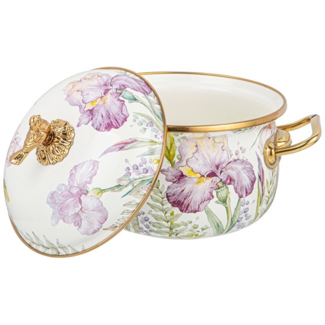 Кастрюля эмалированная agness с крышкой, серия irises, 2,1л, диа.16см подходит для инд. плит Agness (950-571) Кастрюля эмалированная agness с крышкой, серия irises, 2,1л, диа.16см подходит для инд. плит Agness (950-571)