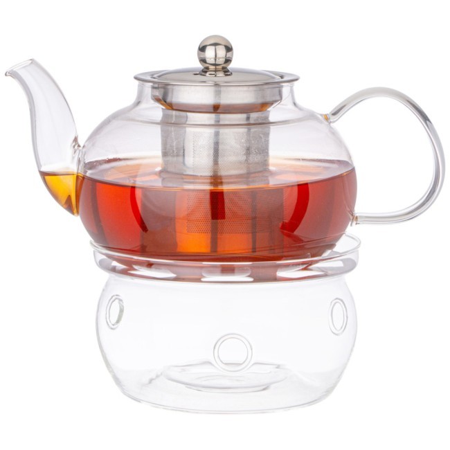 Чайник заварочный agness с фильтром из нжс и стекл. подставкой для подогрева 800 мл Agness (887-257) Чайник заварочный agness с фильтром из нжс и стекл. подставкой для подогрева 800 мл Agness (887-257)