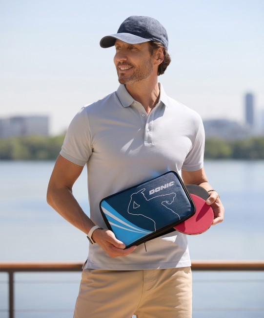 Чехол для ракетки для настольного тенниса Donic Legends cover, синий (998784) Чехол для ракетки для настольного тенниса Donic Legends cover, синий (998784)
