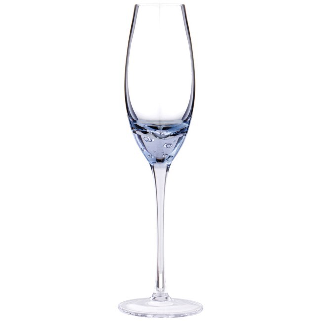 Набор бокалов для шампанского из 2 шт "bubles" blue 200 мл Lefard (693-040)