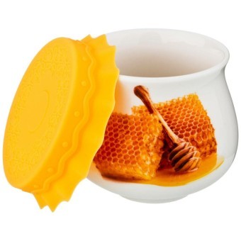 Баночка с силиконовой крышкой "соты" 180 мл Lefard (359-565)