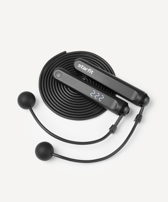Скакалка STARFIT RP-701, умная, 3 м, черный (2123208) Скакалка STARFIT RP-701, умная, 3 м, черный (2123208)