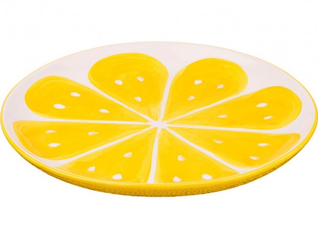 Тарелка "лимон" диаметр=28 см. без упаковки Lefard (585-081)