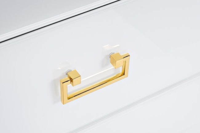 Тумба 2 ящика белая/золото 55*40*58см (TT-00005888) Тумба 2 ящика белая/золото 55*40*58см (TT-00005888)