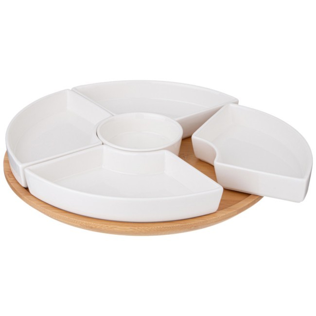 Менажница lefard "native" 5 секций на дерев.подставке 28*5,6 см Lefard (263-1350)