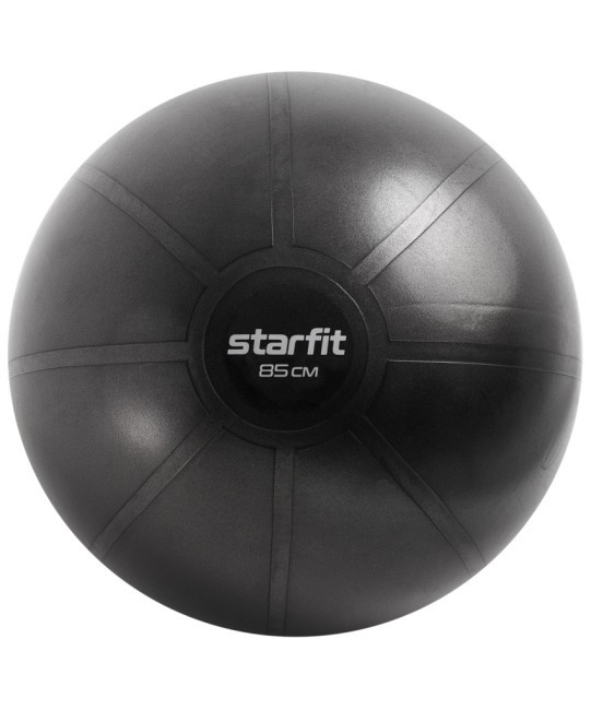 БЕЗ УПАКОВКИ Фитбол высокой плотности STARFIT GB-110 антивзрыв, 1600 гр, черный, 85 см (2122185)