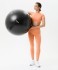 БЕЗ УПАКОВКИ Фитбол высокой плотности STARFIT GB-110 антивзрыв, 1600 гр, черный, 85 см (2122185)
