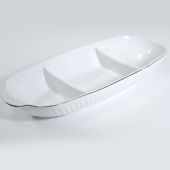 Блюдо сервировочное для подачи керамика 42х16,5х6,5 LR (90091-430)