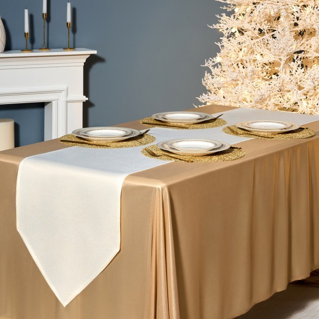 Дорожка на стол 45х150 cm  "феерия. золото", цвет: бежевый, tm lefard, полиэстер 100% Lefard (986-003-3)