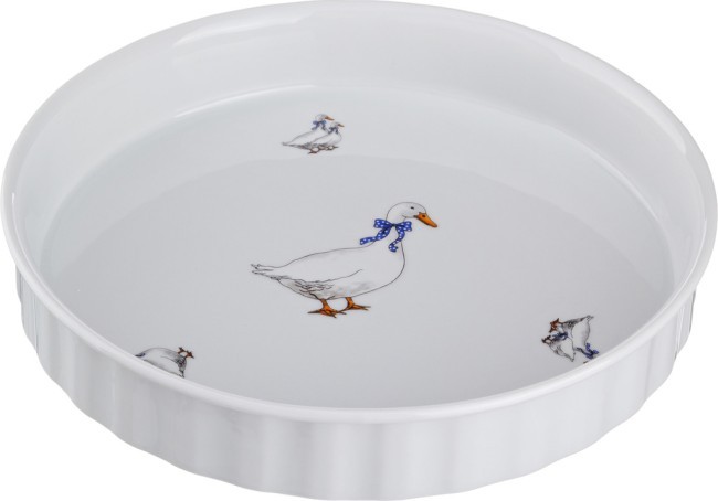Блюдо для запекания "гуси" диаметр=26 см. высота=4,5 см. DUBI (606-527)