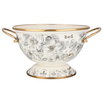 Дуршлаг lefard эмалированный, серия яблоневый сад, 22*13 см Lefard (950-736)