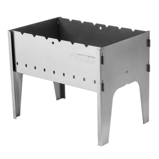 Мангал разборный Тонар в чехле, сталь 2 мм + 6 шампуров (77226) Мангал разборный Тонар в чехле, сталь 2 мм + 6 шампуров (77226)