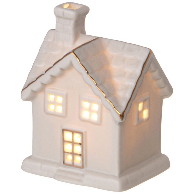 Фигурка "домик" с led-подсветкой 7,4*6,6*10 см Lefard (146-2125)