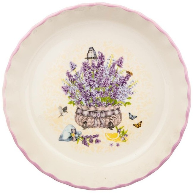 Форма для выпечки "лаванда" круглая 2,1 л 27,5*27,5*6 cм Lefard (536-248)