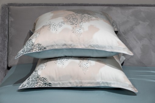 Комплект наволочек Нувола принт тенсель бирюзовый 70*70 (2шт) (TT-00011357) Комплект наволочек Нувола принт тенсель бирюзовый 70*70 (2шт) (TT-00011357)