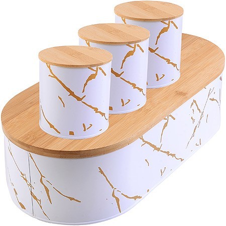 Хлебница 44х21х12,5 угл.сталь/бамбук Mayer&Boch (31398)